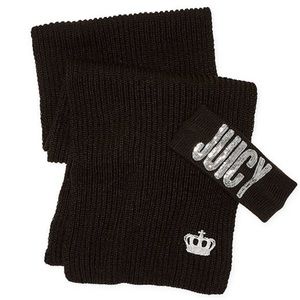 Juicy couture scarf with headband/brand new/black